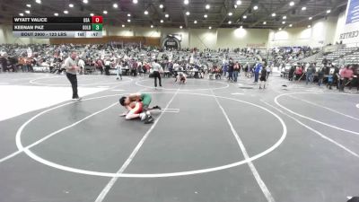 123 lbs 5th Place - Wyatt Valice, USA Gold vs Keenan Paz, Gold Rush Wrestling