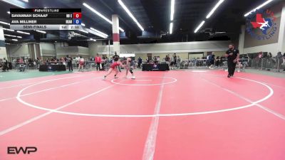 125 lbs Semifinal - Savannah Schaaf, NB Elite Wrestling Club vs Ava Milliner, Heart And Pride Wrestling Club