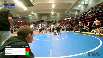 64 lbs Round Of 16 - Caden Light, Coweta Tiger Wrestling vs Brody Cooper, Shawnee Takedown Club