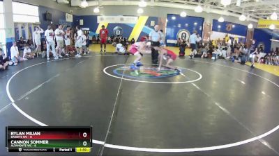 126 lbs Round 3 (8 Team) - Rylan Milian, Bandits WC vs Cannon Sommer, Altamonte WC
