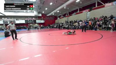 115 lbs Quarterfinal - Jack Baker, Liberty vs Logan Robertson, Eureka