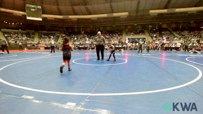 60 lbs Round Of 32 - Reines Orrell, HBT Grapplers vs Danaly Aguilar, Tulsa Blue T Panthers