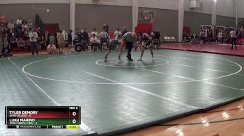 125 lbs Finals (2 Team) - Luigi Marino, John Carroll Univ vs Tyler Demory, Alma College