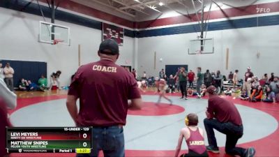 129 lbs Round 2 - Matthew Snipes, Pelion Youth Wrestling vs Levi Meyers, Ninety Six Wrestling