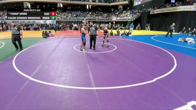 5A 126 lbs Quarterfinal - Yusuf Uribe, Frisco Centennial vs Caleb Cedeno Mendoza, White Settlement Brewer