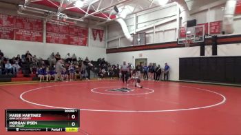 JV-2 lbs Round 1 - Maisie Martinez, Iowa City Liberty vs Morgan Ipsen, Iowa Valley