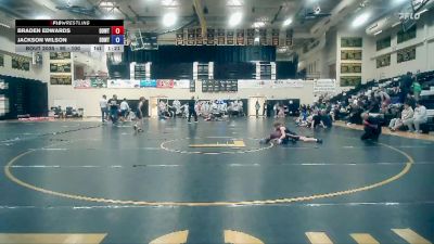 95 - 100 lbs 3rd Place Match - Braden Edwards, Unattached vs Jackson Wilson, DDWT