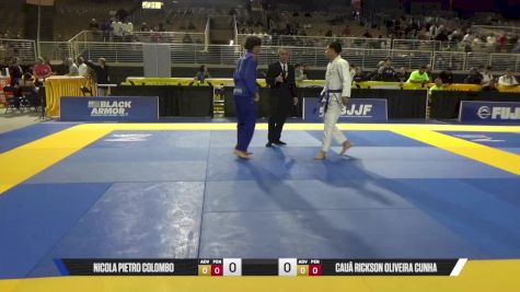 Cauâ Rickson Oliveira Cunha vs Nicola Pietro Colombo 2025 Pan Jiu Jitsu IBJJF Championship
