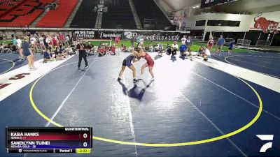 140 lbs Quarters & Wb (16 Team) - Kasia Hanks, Idaho 2 vs SANDILYNN TUINEI, Nevada GOLD