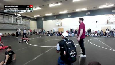 77 lbs Cons. Sub-quarters - Sebastian Mejia, Idaho Gold Wrestling Club vs Jaxson Barsotti, Bulldog Wrestling Club