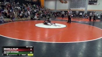 B-11 lbs Semifinal - Payton Novinger, Pack 732 vs Braden D. Miller, Denver Wrestling Club