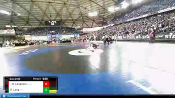 2A 138 lbs Cons. Semi - Ryan Langston, Washougal vs Gavin Lang, Anacortes