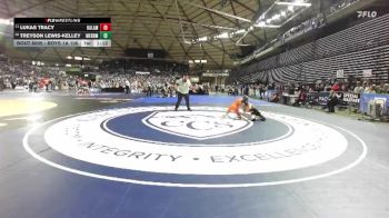 Boys 1A 106 lbs Champ. Round 1 - Lukas Tracy, Kalama vs Treyson Lewis-Kelley, Meridian