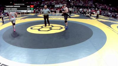 D2-285 lbs 7th Place Match - David Grimes, Cvca vs Hatcher Sabatin, Minerva