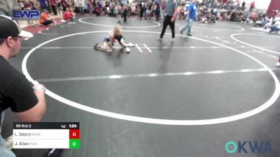 43 lbs Rr Rnd 3 - Leo Sears, Newkirk Takedown Club vs Jack Allen, Ponca City Wildcat Wrestling