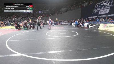 2A/1A Boys 157 Champ. Round 1 - Colton Hein, Central Linn Boys vs Anthony Pallis, Imbler Boys