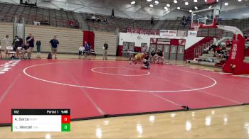 182 lbs Quarterfinal - Logan Wenzel, Terre Haute North vs Axel Garza, Bloomington North