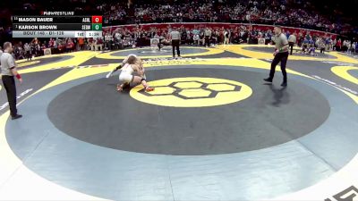 D1-126 lbs Semifinal - Karson Brown, St. Edward vs Mason Bauer, Ashland