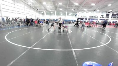 97 lbs Consi Of 8 #1 - Isaac Garland, ME Trappers WC vs Lucas Miguel, Smitty's Wrestling Barn