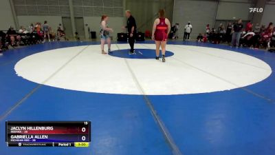 190 lbs Placement Matches (8 Team) - Jaclyn Hillenburg, Indiana vs Gabriella Allen, Michigan Red
