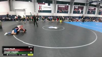 144 lbs Cons. Round 2 - Vincent Vaquera, ONE Wrestling Academy vs Ayden Miller, Austin Texas Wrestling Club