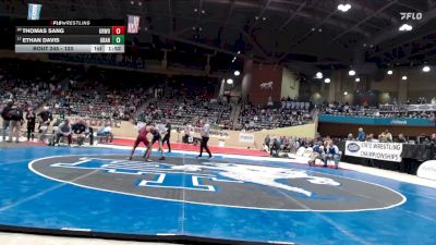 120 lbs Champ. Round 2 - Ethan Davis, Grant County vs Thomas Sang, Greenwood