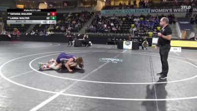 117 lbs Champ. Round 1 - Tatiana Walker, Sacred Heart vs Lanna Walter, Sioux Falls