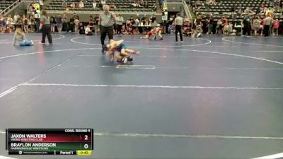 65 lbs Cons. Round 5 - Braylon Anderson, Harrisonville Wrestling vs Jaxon Walters, Viking Wresting Club