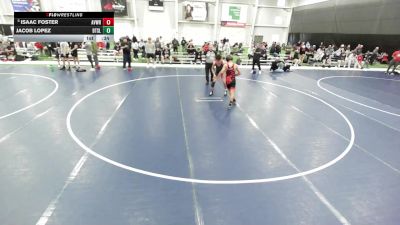 16U Boys - 132 lbs Cons. Round 4 - Isaac Foster, Aviators Wrestling vs Jacob Lopez, Beat The Streets - Los Angeles