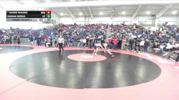 165 lbs Champ. Round 2 - Jordan Weeks, Layton vs Kaden Walker, Bountiful