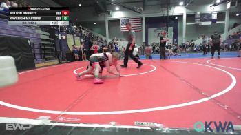 90 lbs Rr Rnd 2 - Kolton Barnett, Morris Wrestling Association vs Kayleigh Masters, HURRICANE WRESTLING ACADEMY