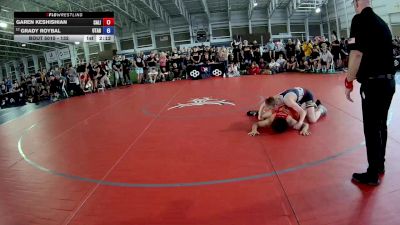 132 lbs Champ. Round 1 - Garen Keshishian, California vs Grady Roybal, Utah
