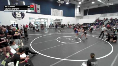 120 lbs Cons. Round 3 - Melanie Cabrera, Brawley Wrestling Academy vs Kylee Perez, Legacy Wrestling Center