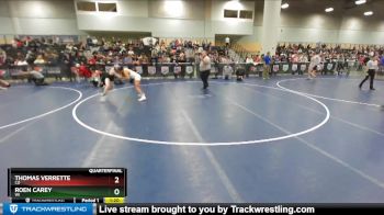 126 lbs Quarterfinal - Thomas Verrette, CO vs Roen Carey, WI