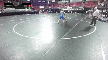D2-285 lbs 5th Place Match - Aiden Isaacson, Mondovi/Eleva-Strum vs Dalton Wolf, Fennimore
