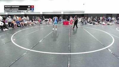 132 lbs Beckett Rehorst, South Dakota Blue vs Darryl Jackson, Minnesota Red