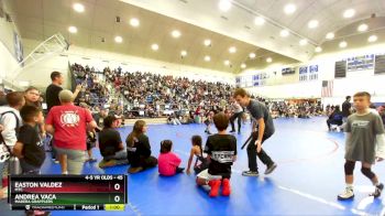 45 lbs Round 2 - Easton Valdez, MTC vs Andrea Vaca, Madera Grapplers