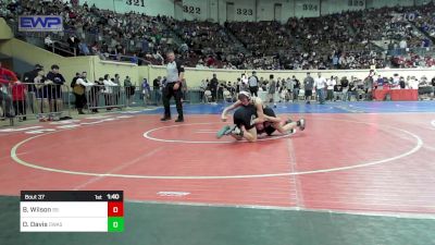 113 lbs Round Of 64 - Brody Wilson, Sand Springs HS vs Deacon Davis, Owasso Junior High