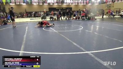 132 lbs Quarterfinal - Mitchell Murphy, Dubuque Wrestling Club vs Nicholas Wise, Viking Wrestling Club (IA)