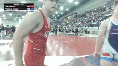 175 lbs Champ. Round 2 - Jude Guske, Cheney Blackhawk Wrestling Club vs Kemble Maule, Askeo International Mat Club