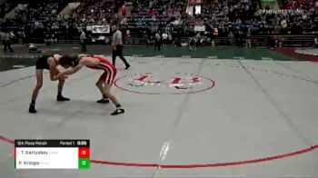 2 - 126 lbs 5th Place Match - Timothy Kartyshev, East Rockingham vs Pate Krieger, Poquoson