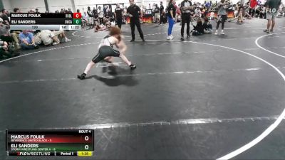 120 lbs Placement (4 Team) - Marcus Foulk, Reverence United Black vs Eli Sanders, Storm Wrestling Center A