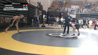 165 lbs Consi Of 4 - Lucas Boe, Lake Highland Prep vs Cole Wilson, Paul VI Catholic High School