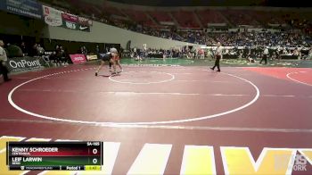 5A-165 lbs Quarterfinal - Leif Larwin, Bend vs Kenny Schroeder, Centennial