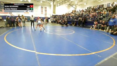 130 lbs Champ. Round 2 - Elisa Velasquez, Camarillo vs Alyssa Franco, San Dimas