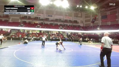 126 lbs 5th Place Match - Matti Bidiman, Homedale vs Ava Williams, Bishop Kelly