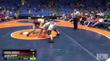 220 lbs Quarterfinals (8 Team) - Justin Hoffer, Washington vs Colton Crowley, Mahomet (M.-Seymour)