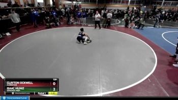 120 lbs Champ. Round 2 - Isaac Muniz, Gonzaga Prep vs Clayton Ockwell, Clarkston