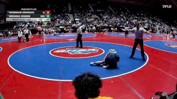 100 lbs Quarterfinal - Breanna Higgins, Camden County vs Nahenahe Hironaka, Lassiter H.S.