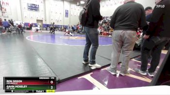 175 lbs Cons. Round 2 - Gavin Moseley, Mt. Juliet vs Ron Sisson, Collierville